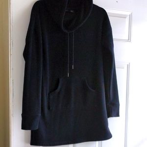 Tahari Black Hooded Sweatshirt